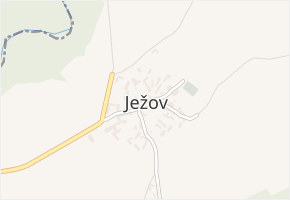 Ježov v obci Ježov - mapa části obce