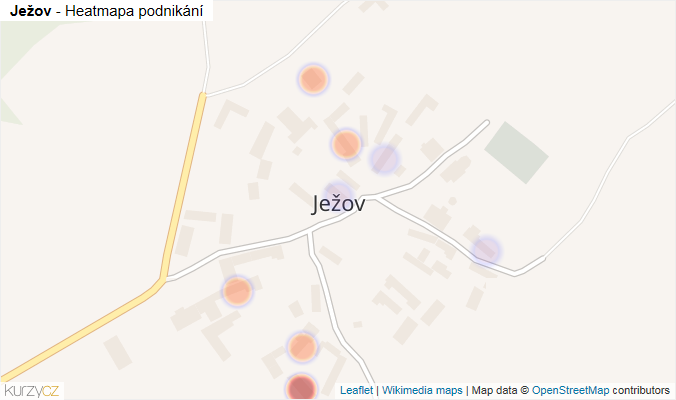 Mapa Ježov - Firmy v části obce.