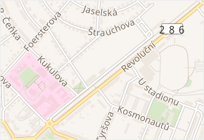 Československé armády v obci Jičín - mapa ulice