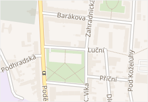 Lidické náměstí v obci Jičín - mapa ulice