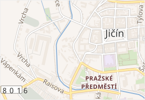 Na Hrádku v obci Jičín - mapa ulice