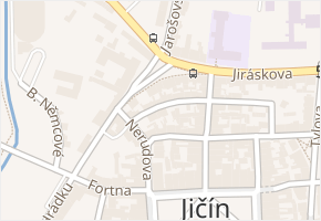Na Příkopech v obci Jičín - mapa ulice