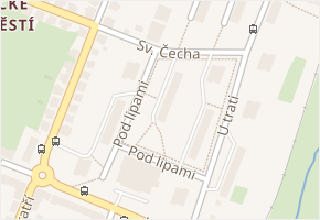 Pod lipami v obci Jičín - mapa ulice