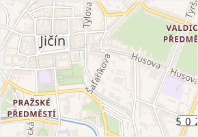 Šafaříkova v obci Jičín - mapa ulice
