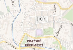 Školní v obci Jičín - mapa ulice