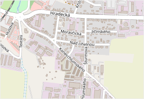 Spojovací v obci Jičín - mapa ulice