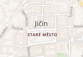 Staré Město v obci Jičín - mapa části obce