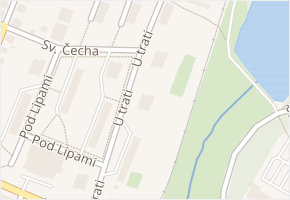 U trati v obci Jičín - mapa ulice