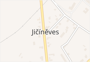 Jičíněves v obci Jičíněves - mapa části obce