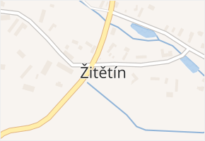 Žitětín v obci Jičíněves - mapa části obce