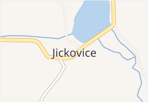 Jickovice v obci Jickovice - mapa části obce
