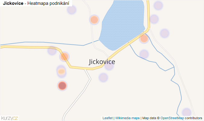 Mapa Jickovice - Firmy v části obce.
