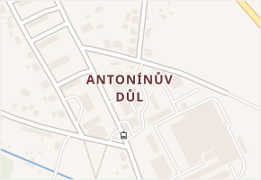 Antonínův Důl v obci Jihlava - mapa části obce
