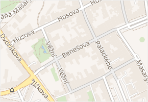 Benešova v obci Jihlava - mapa ulice