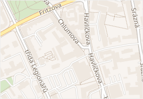 Chlumova v obci Jihlava - mapa ulice