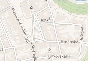 Farní v obci Jihlava - mapa ulice
