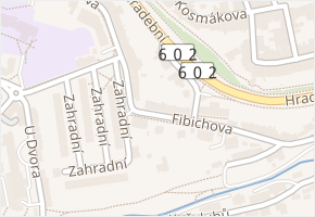Fibichova v obci Jihlava - mapa ulice