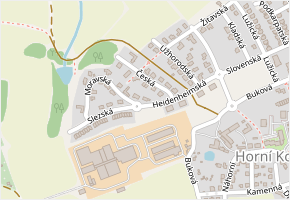 Heidenheimská v obci Jihlava - mapa ulice