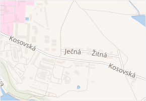 Ječná v obci Jihlava - mapa ulice