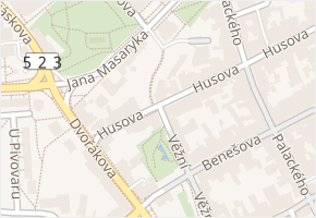 Křivá v obci Jihlava - mapa ulice