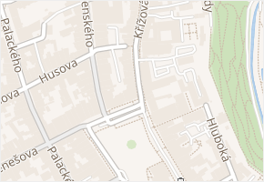 Křížová v obci Jihlava - mapa ulice