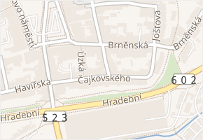 Lazebnická v obci Jihlava - mapa ulice