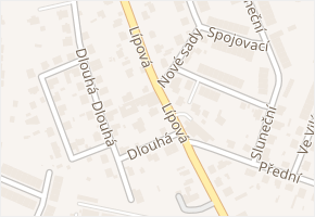 Lípová v obci Jihlava - mapa ulice