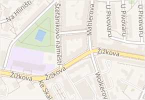 Malátova v obci Jihlava - mapa ulice