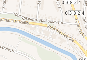 Nad Splavem v obci Jihlava - mapa ulice
