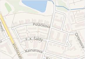 Poláčkova v obci Jihlava - mapa ulice
