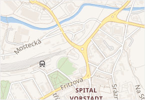 Pražská v obci Jihlava - mapa ulice