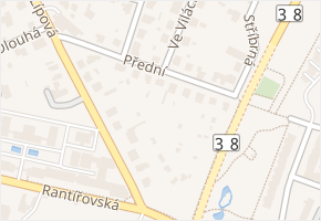 Přední v obci Jihlava - mapa ulice