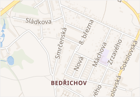 Příční v obci Jihlava - mapa ulice