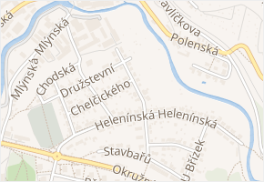 Purkyňova v obci Jihlava - mapa ulice