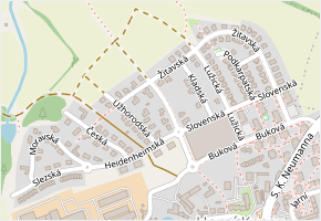 Purmerendská v obci Jihlava - mapa ulice