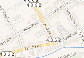 Seifertova v obci Jihlava - mapa ulice