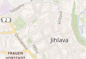 Škrétova v obci Jihlava - mapa ulice