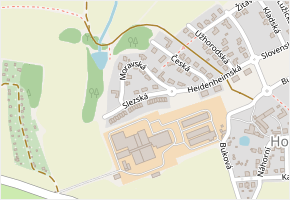 Slezská v obci Jihlava - mapa ulice