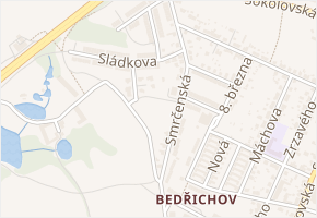 Smrčenská v obci Jihlava - mapa ulice