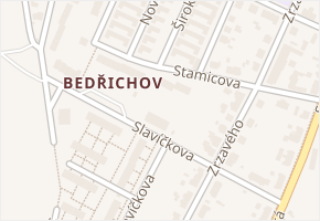 Stamicova v obci Jihlava - mapa ulice