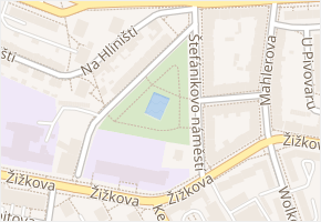 Štefánikovo náměstí v obci Jihlava - mapa ulice
