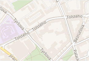 Tolstého v obci Jihlava - mapa ulice