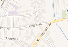 U Cihelny v obci Jihlava - mapa ulice