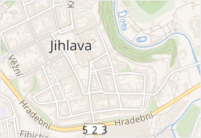 U Mincovny v obci Jihlava - mapa ulice