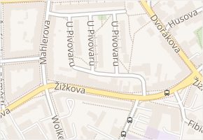 U Pivovaru v obci Jihlava - mapa ulice