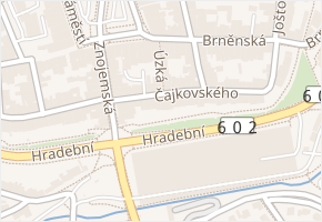 Úzká v obci Jihlava - mapa ulice