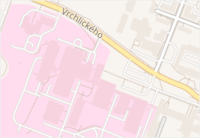 Vrchlického v obci Jihlava - mapa ulice
