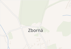 Zborná v obci Jihlava - mapa části obce