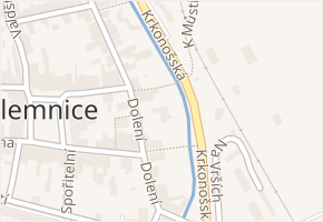 Dolení v obci Jilemnice - mapa ulice