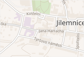 Jana Harracha v obci Jilemnice - mapa ulice